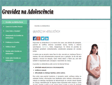 Tablet Screenshot of gravidez-na-adolescencia.info